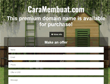 Tablet Screenshot of caramembuat.com